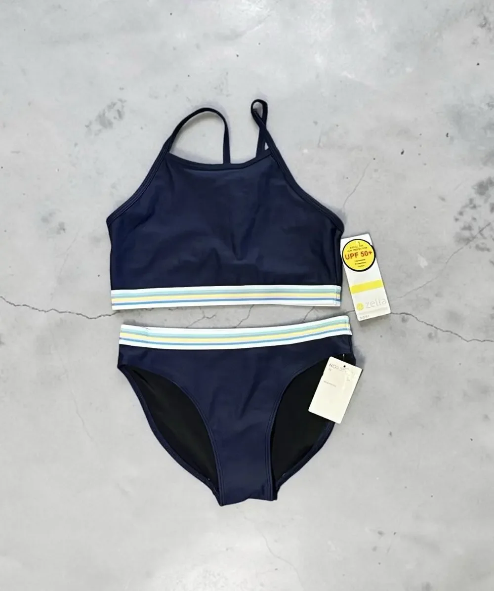 Zella Girl two-piece bikini set Girls Size 12 New